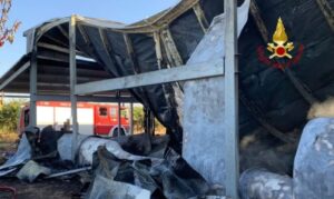 Incendio Montalbano Jonico