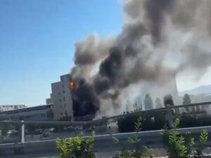 Incendio Ospedale mare Napoli