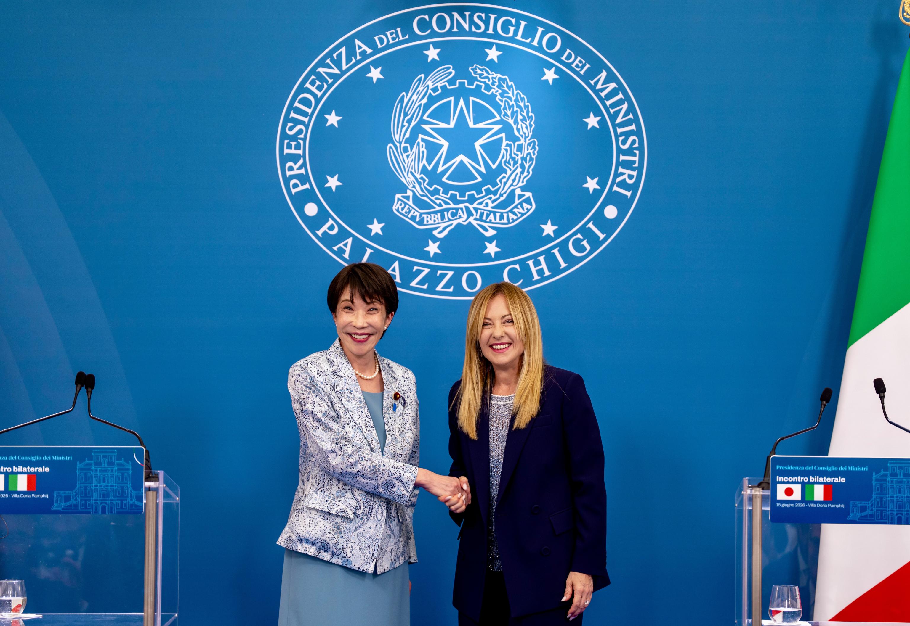 Meloni e Takaichi