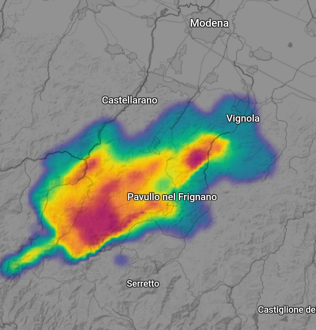 Radar meteorologico Appennino modenese 
