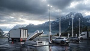 Supercharger V4 pieghevole Tesla