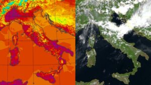 Temperature massime e satellite 1 giugno