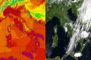 Temperature massime e satellite 11 giugno