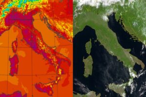Temperature massime e satellite 12 giugno