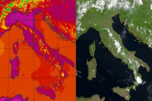 Temperature massime e satellite 17 giugno