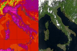 Temperature massime e satellite 19 giugno