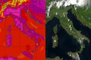 Temperature massime e satellite 20 giugno