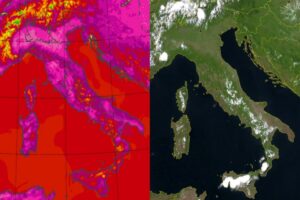 Temperature massime e satellite 27 giugno