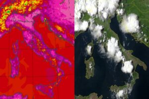 Temperature massime e satellite 29 giugno