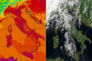 Temperature massime e satellite 4 giugno