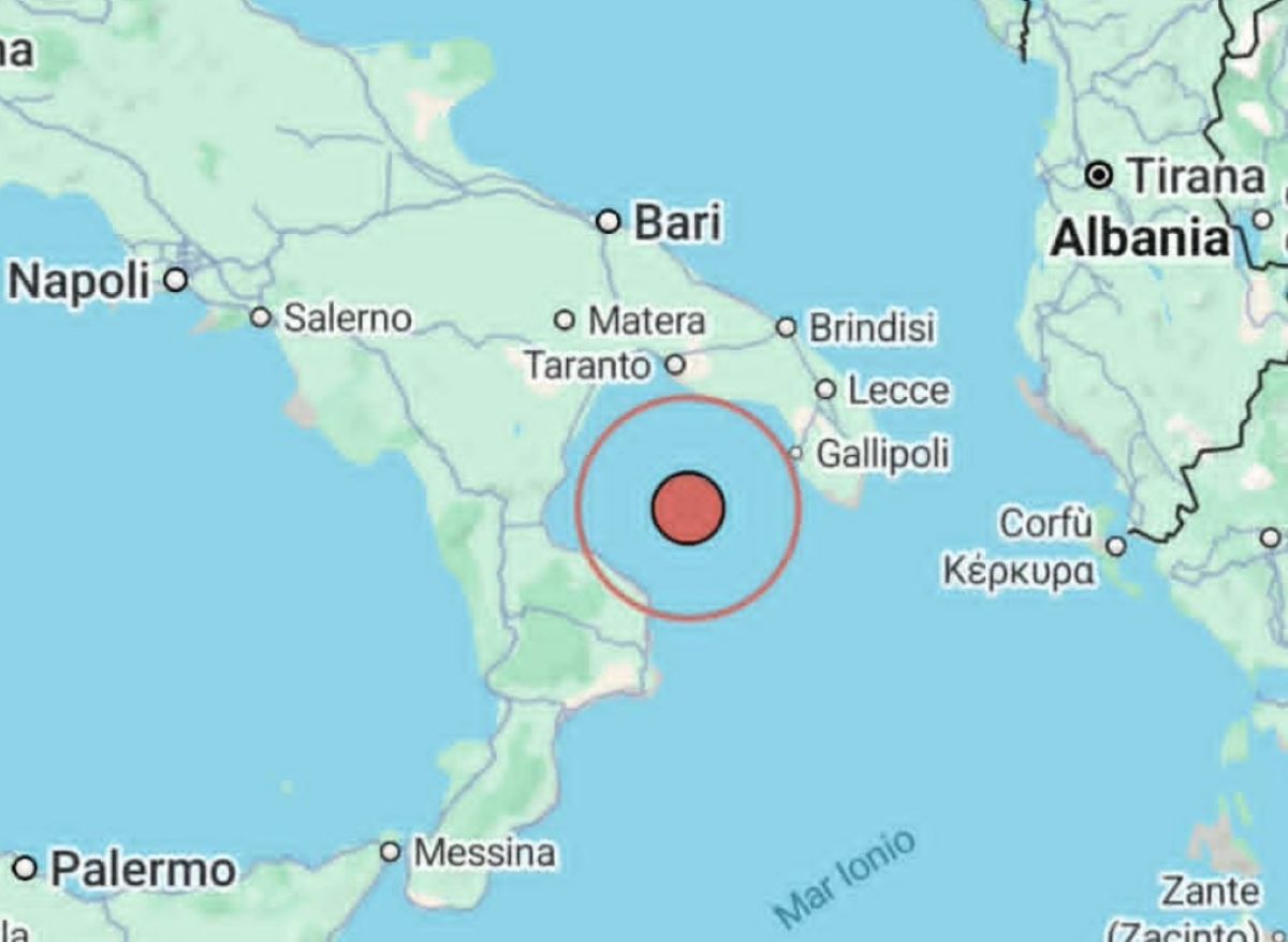 Terremoto Mar Ionio
