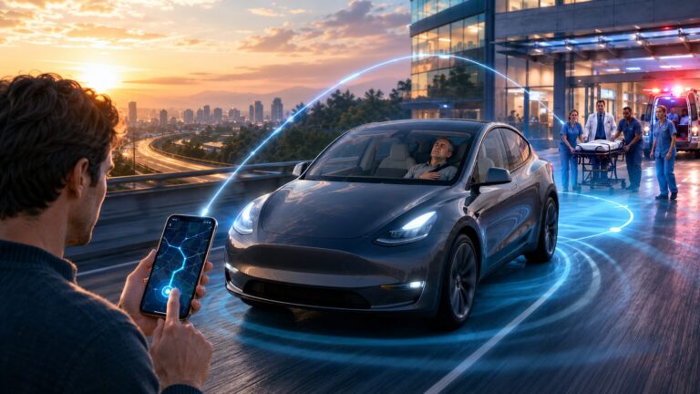 Tesla FSD emergenza medica