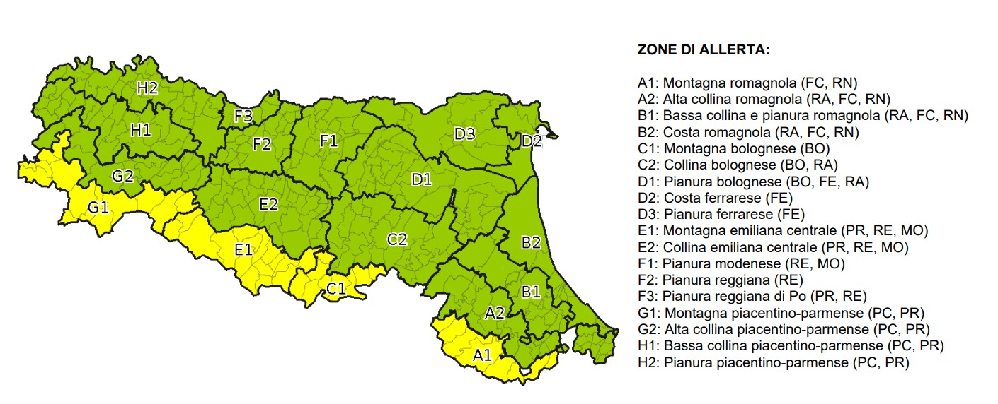 allerta meteo emilia romagna 5 giugno