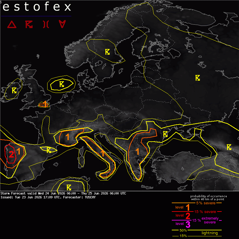 allerta meteo estofex