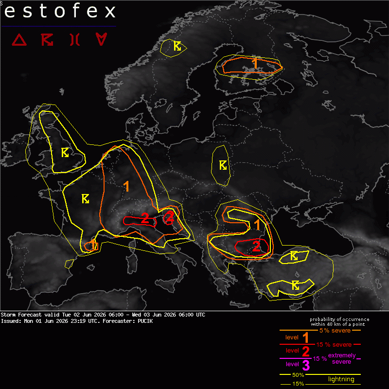 allerta meteo estofex