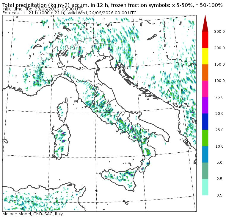 allerta meteo martedì 23 giugno 2026