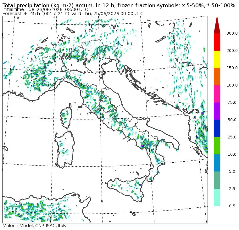 allerta meteo mercoledì 24 giugno 2026