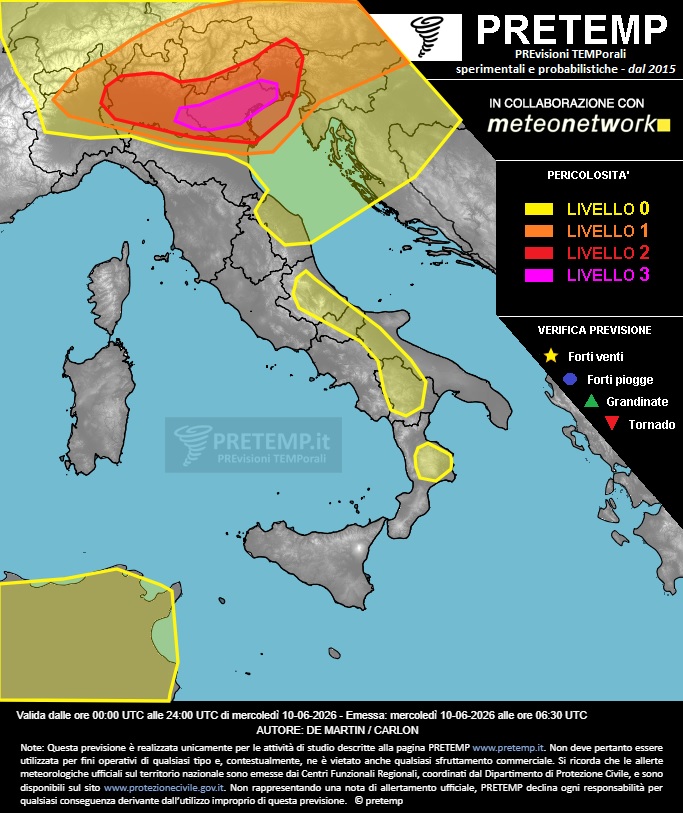 allerta meteo oggi pretemp