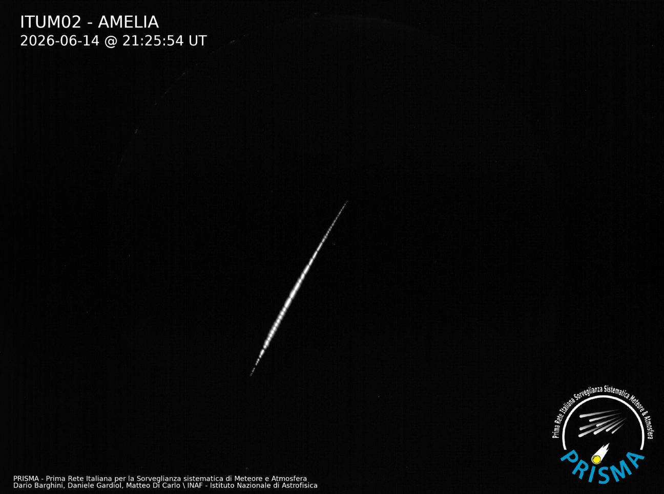 bolide 14 giugno 2026