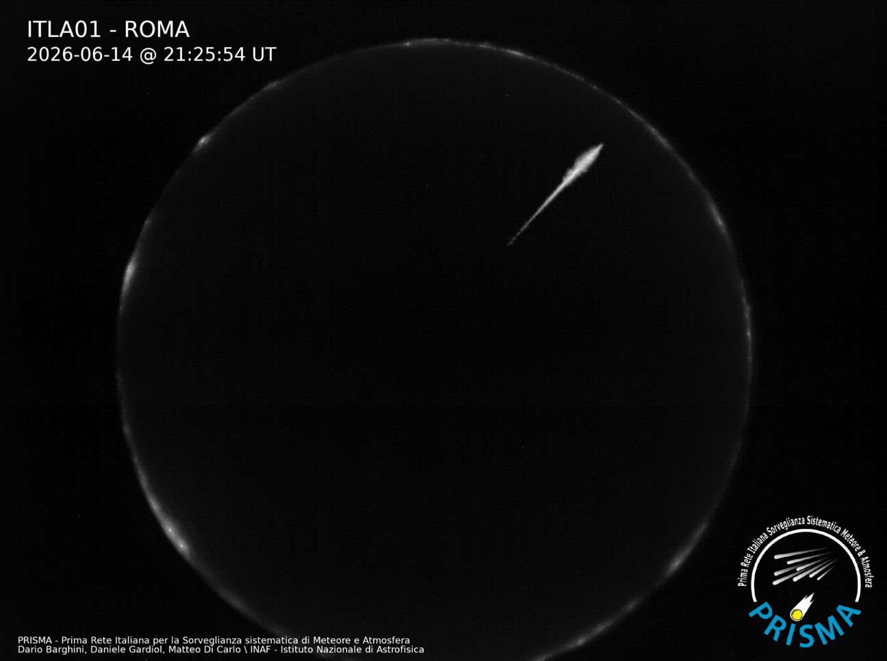 bolide 14 giugno 2026