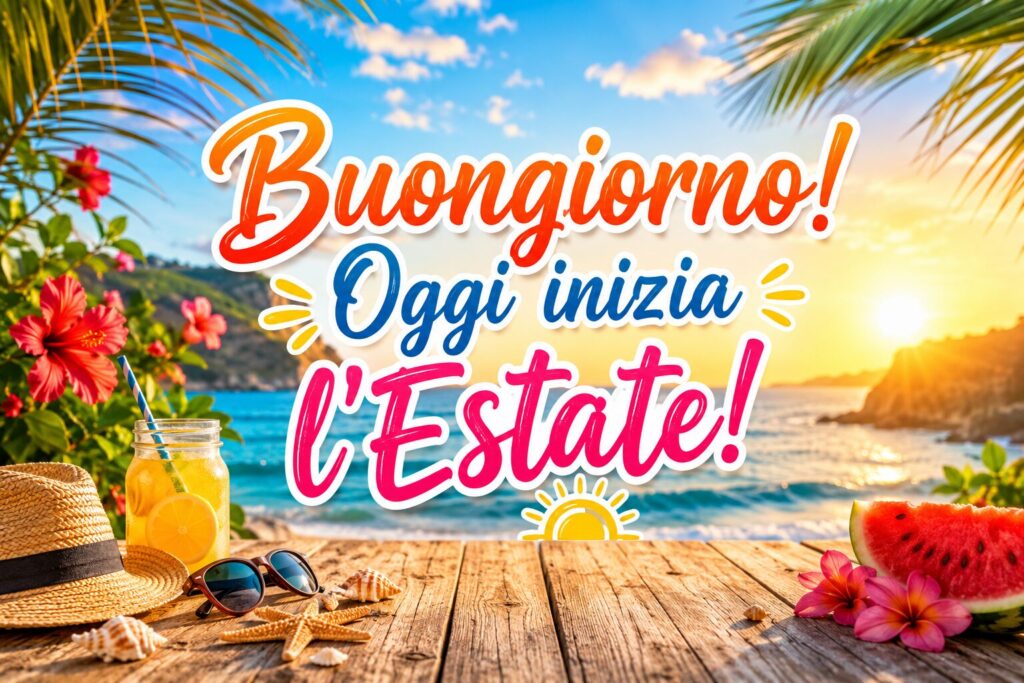 buongiorno oggi solstizio estate