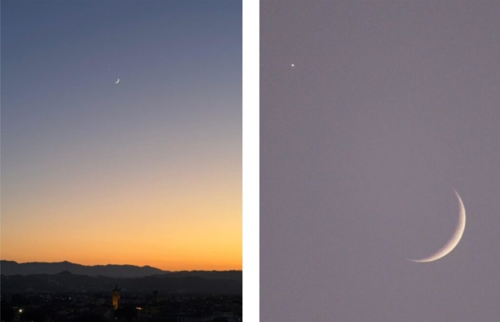 congiunzione luna venere