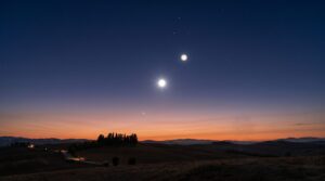 congiunzione venere giove mercurio