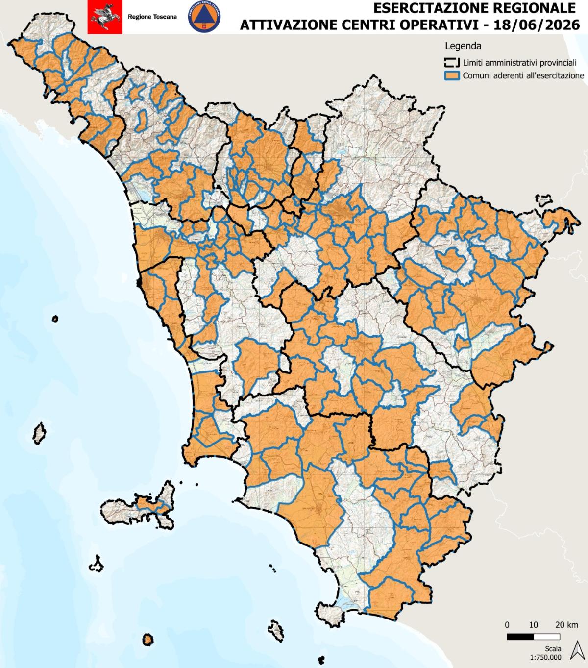 esercitazione meteo toscana 18 giugno