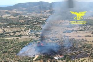 incendio Villasimius sardegna