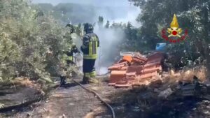 incendio quartu sant'elena