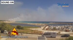 incendio ugento puglia
