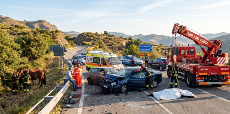 incidente calabria cavalli