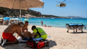 malore spiaggia sardegna