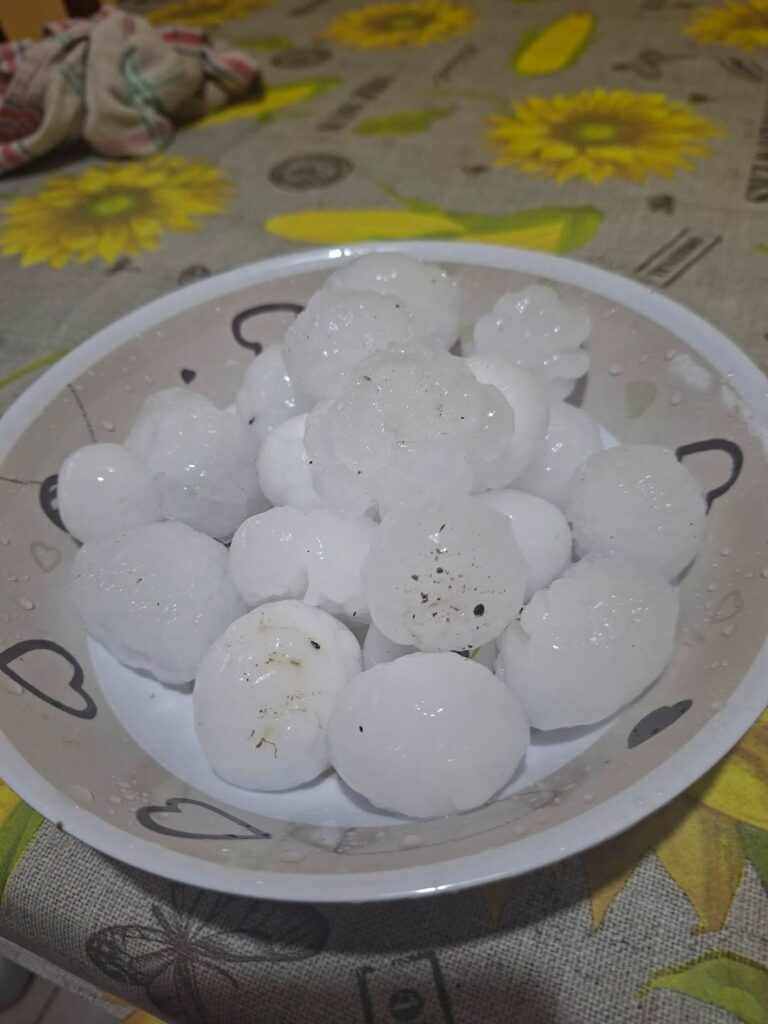 maltempo grandine Murisengo piemonte
