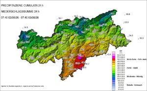 piogge record alto adige