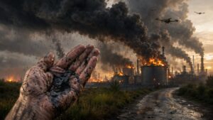 pioggia nera petrolio russia
