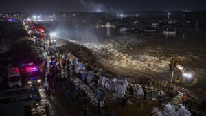 russia diga sul fiume Kuban