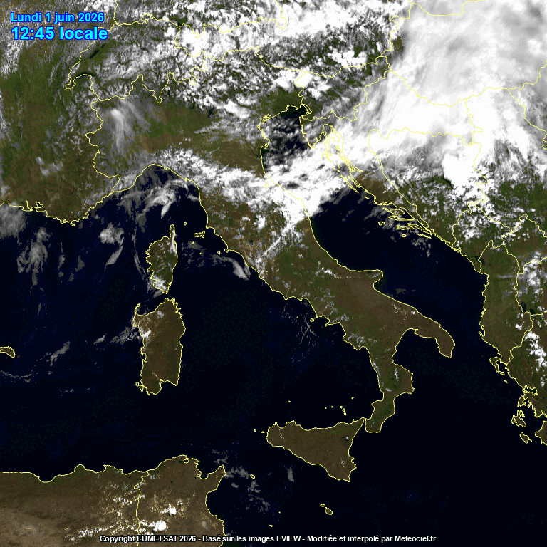 satellite meteo italia 1 giugno 2026