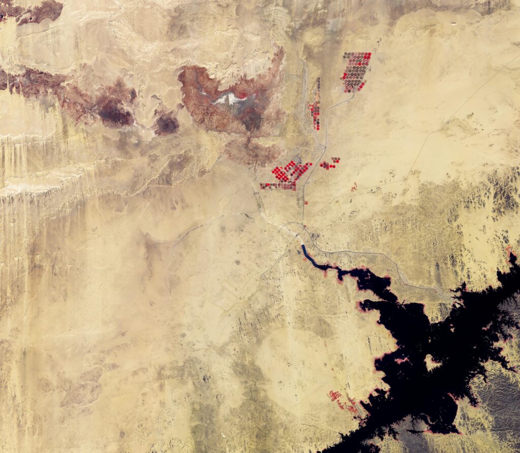 satelliti sentinel egitto deserto