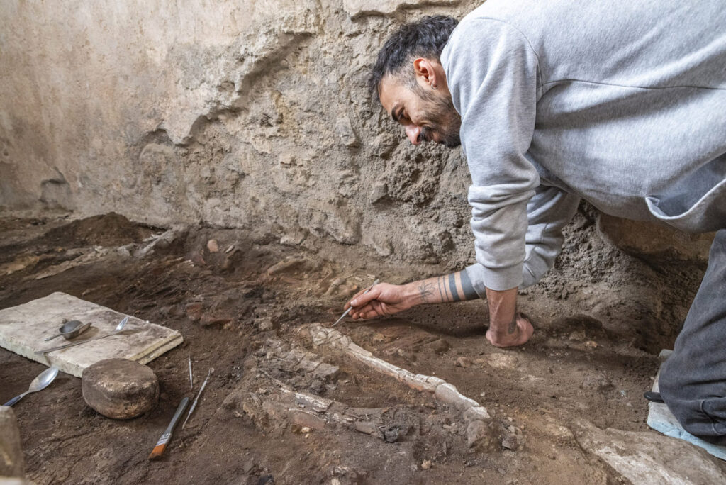 scoperta pompei equide casti amanti