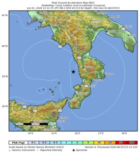 terremoto calabria 2 giugno