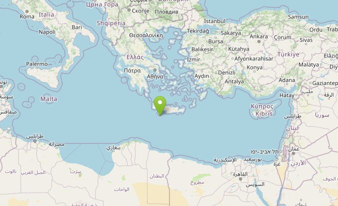 terremoto creta oggi