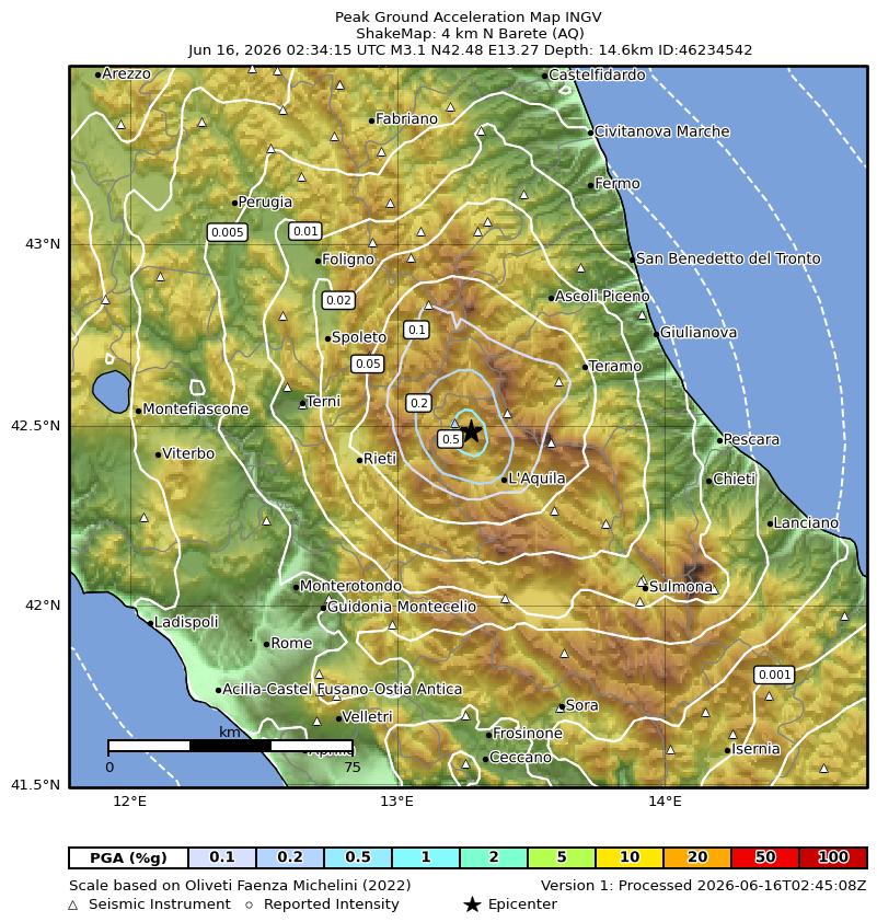 terremoto l'aquila abruzzo barete