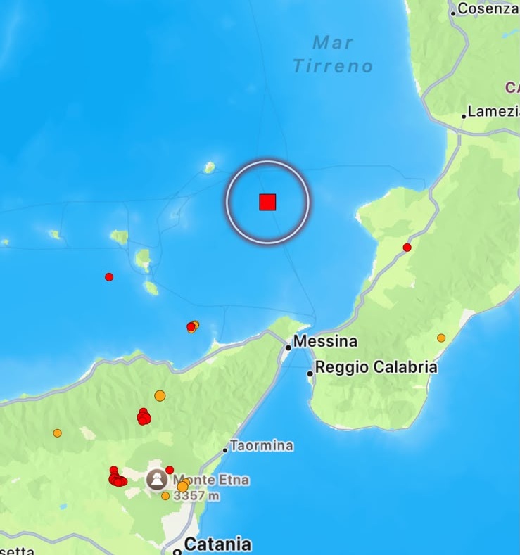 terremoto tirreno
