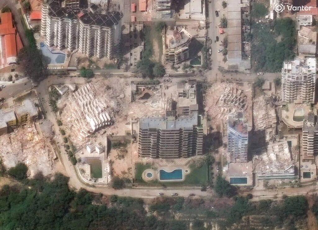terremoto venezuela vantor dall'alto