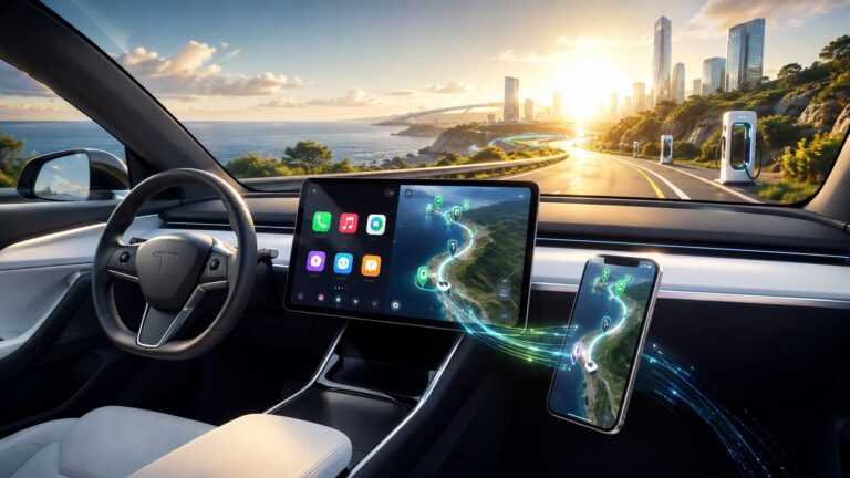 tesla Apple CarPlay