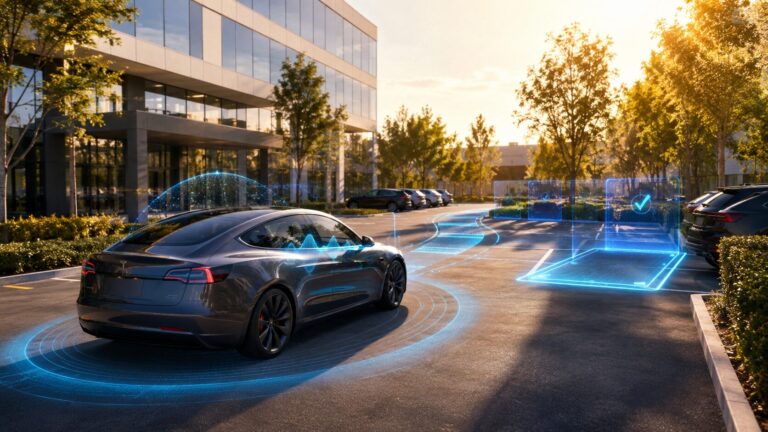 tesla parcheggio autonomo