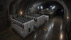 AI Factory di Energy Vault nell'ex sito minerario di Nuraxi Figus, Sulcis Iglesiente, Sardegna