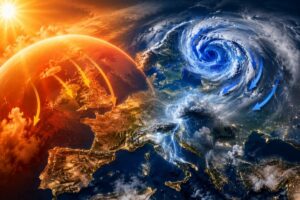 Anticiclone africano e Vortice sul Baltico