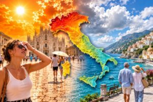 Caldo nord Italia mite sud Italia